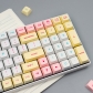 Macaron 104+28 XDA profile Keycap Set PBT DYE Sublimation 1.75U 2U Keys for 60 61 64 84 96 87 104 108 Keyboard